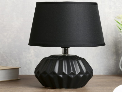 4301244 Лампа настольная "Фавия" 1х40Вт Е14 черный 20х20х28 см.