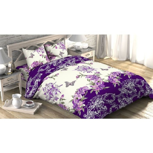 Постельное бельё "Этель" 1,5 сп. Лилиан 143х215 см, 150х214 см, 70х70 см - 2 шт, 100% хлопок, бязь 125 г/м², 1090381