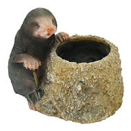 Фигура садовая КРОТ С ЛОПАТОЙ КАШПО