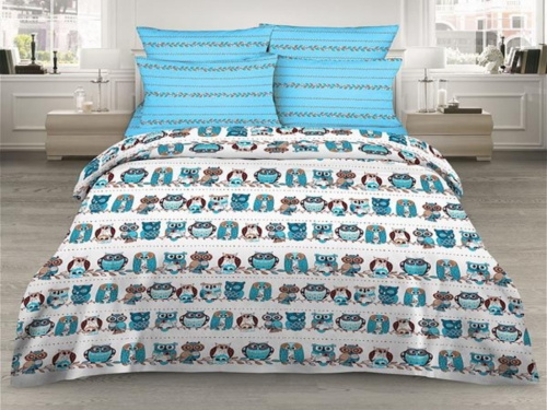 Постельное белье Василиса Совушки Бязь евро