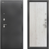 Дверь стальная БЕРЛОГА Сити Антик серебро Лофт  2050*870 левая