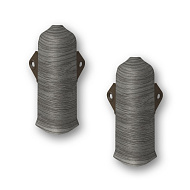 278 Угол наружный Лексида 80мм с крепежом Сосна серая (2шт/блистер)