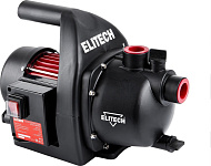 Насос поверхностный Elitech НС 600П 600Вт, 50л/м, Н=35м, Гл=8м,ч/вод, пластик
