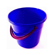 Ведро 5л круглое, пластик (полипропилен) цвет голубой Spark Plast