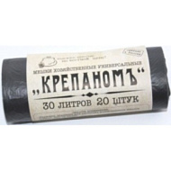 Мешки для мусора  "КРЕПАНОМЪ"  30л, 8мкм, 20шт