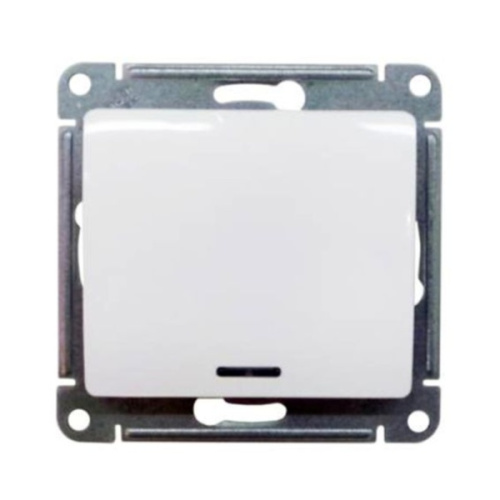 Механизм выключателя 1-кл. СП GLOSSA 10А IP20 10AX с подсветкой бел. SchE GSL000113 , 275139