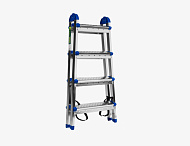 97984 Стремянка двухсторонняя Сибртех 4 ступени, сталь профиль, стальные ступени
