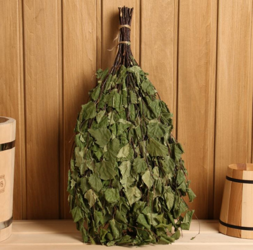 Веник для бани, берёзовый, в упаковке