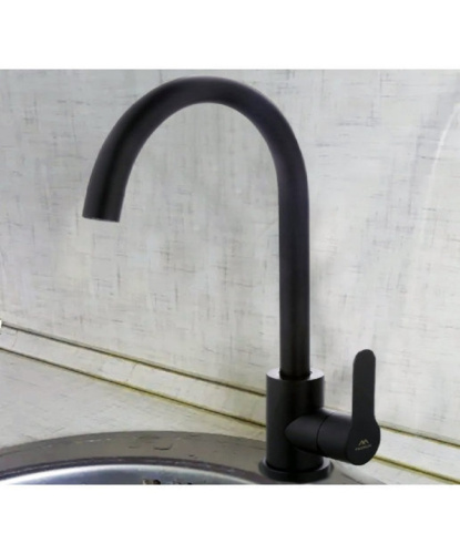 A54001-7 Смеситель для кухни Fashun, черный, нержавейка