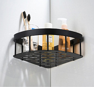 Полка для ванной Ledeme, черный, угловая, 1 ярус L5507-1