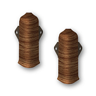 406 Угол наружный Лексида 80мм с крепежом Дуб дворцовый (2шт/блистер)