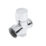 5202117 Дивертор ZEIN Z740, для смесителя, корпус цинк, керамика, с круглой гайкой, цвет хром