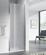 Распашная дверь Azario NORTON 900х2000, стекло прозр. 6мм, покрытие Easy Clean, профиль хром