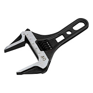 Ключ разводной Denzel 155 мм, CrV, кованый, укороченная рукоятка