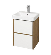 Тумба АКВАТОН "Сканди 45" Белый/Дуб рустикальный 1A251601SDZ90