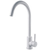 K45 White Смеситель для кухни Esko, белый, высокий излив