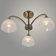 Люстра XA1425B/3 AB бронза 3х60W E27 d590 h280, HN24