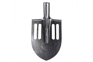 Лопата копальная остроконечная с пазами рельсовая сталь без черенка
