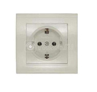 1062133	Розетка  UNIVersal Бриллиант 1-м СП с заземл. сл. кость  7948844