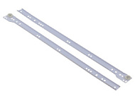 Направляющие роликовые `SANBERG` 400 мм (бел) толщ 1,0 мм