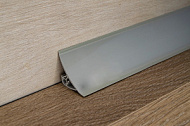 Плинтус для столешницы 25*25*3000мм, Металик серебристый /20/