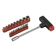 2540-H20  Отвертка STAYER с Т-образной ручкой в наборе с насадками 21 предмет