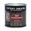 Грунт-эмаль по ржавчине 3 в 1 графитовая DALI 0.75л черный