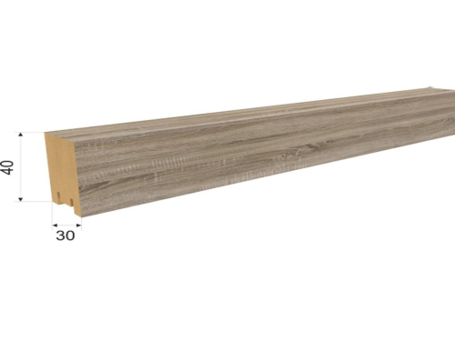 Интерьерная рейка МДФ STELLA Ривьера Дуб Винтаж 40*30*2750