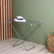 798900 Сушилка для белья напольная складная, рабочая длина 10 м, серая