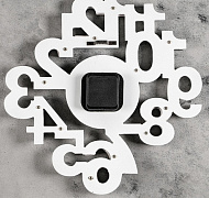 1592440 Часы настенные, серия: Интерьер, "Цифры", плавный ход, 40 х 40 см