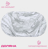 5407203 Коврик противоскользящий в ванну Доляна «Мрамор», на присосках, 38×69 см