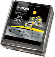 Набор салфеток ЧИСТЮЛЯ ДОМ-АВТО технофибра, 10шт