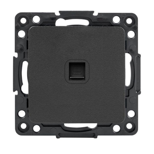 1396239 Механизм розетки RJ-45 1-м Стокгольм черн. PROxima EKF EZK01-035-10