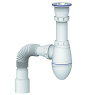 Cифон для умывальника Ø1 1/2"х40/50 мм Unicorn A220