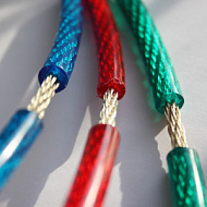 Трос в оплетке ПВХ  3мм цветной упак. 10м