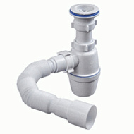 Сифон для мойки с пластиковой решеткой ОРИО 1 1/2*40мм и гибкой трубой  40*40/50