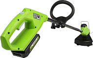 Триммер аккумуляторный GREENWORKS  24 V, 25 см,  с АКБ 2АЧ и ЗУ арт. 2107207