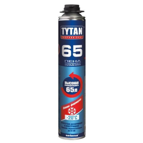 Пена монтажная TYTAN  65 профессиональная, зимняя,750мл