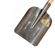 Лопата совковая ЛСП рельсовая сталь с ребрами жесткости с черенком