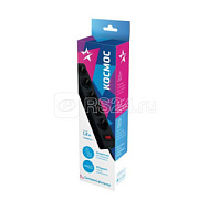 472209 Удлинитель ссет фильтр 5х1.8м сзаземл. 10А IP20 2.2кВт 3х0.75 индик. сети черн. Космос