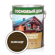 Декоративно-защитный состав для древесины СОСНОВЫЙ ДОМ, палисандр, 2,7л