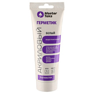 Герметик силиконовый MasterTeks, универсальный, белый, 80 мл