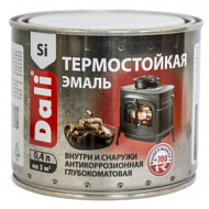 Эмаль термостойкая Dali черная 0,4л