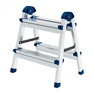 97982 Стремянка двухсторонняя Сибртех 2 ступени, сталь профиль, стальные ступени