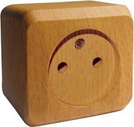 Розетка 1-м ОП Этюд Дача 16А защ. шторки с заземл. бук SchE PA16-004T , 197156