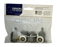 ORION Ролики дверные 2*1+2*1,крепление через 1 отверстие,в п\у 0101009