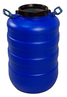 Бочка цветная (белая) 40л