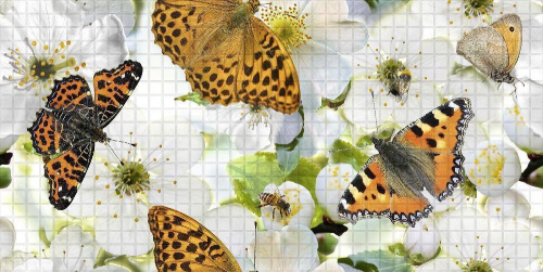 Панель пластиковая 960мм*480мм*0,3мм мозаика  Аромат лета /10/