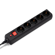 Удлинитель с сетевым фильтром 5х3м BURO  с заземл. 10А IP20 500SH-3-B 2.2кВт