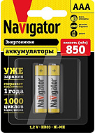 Аккумулятор AAA/HR03 94 784 NHR-850-HR03-RTU-BP2 (блист.2шт) Navigator 94784